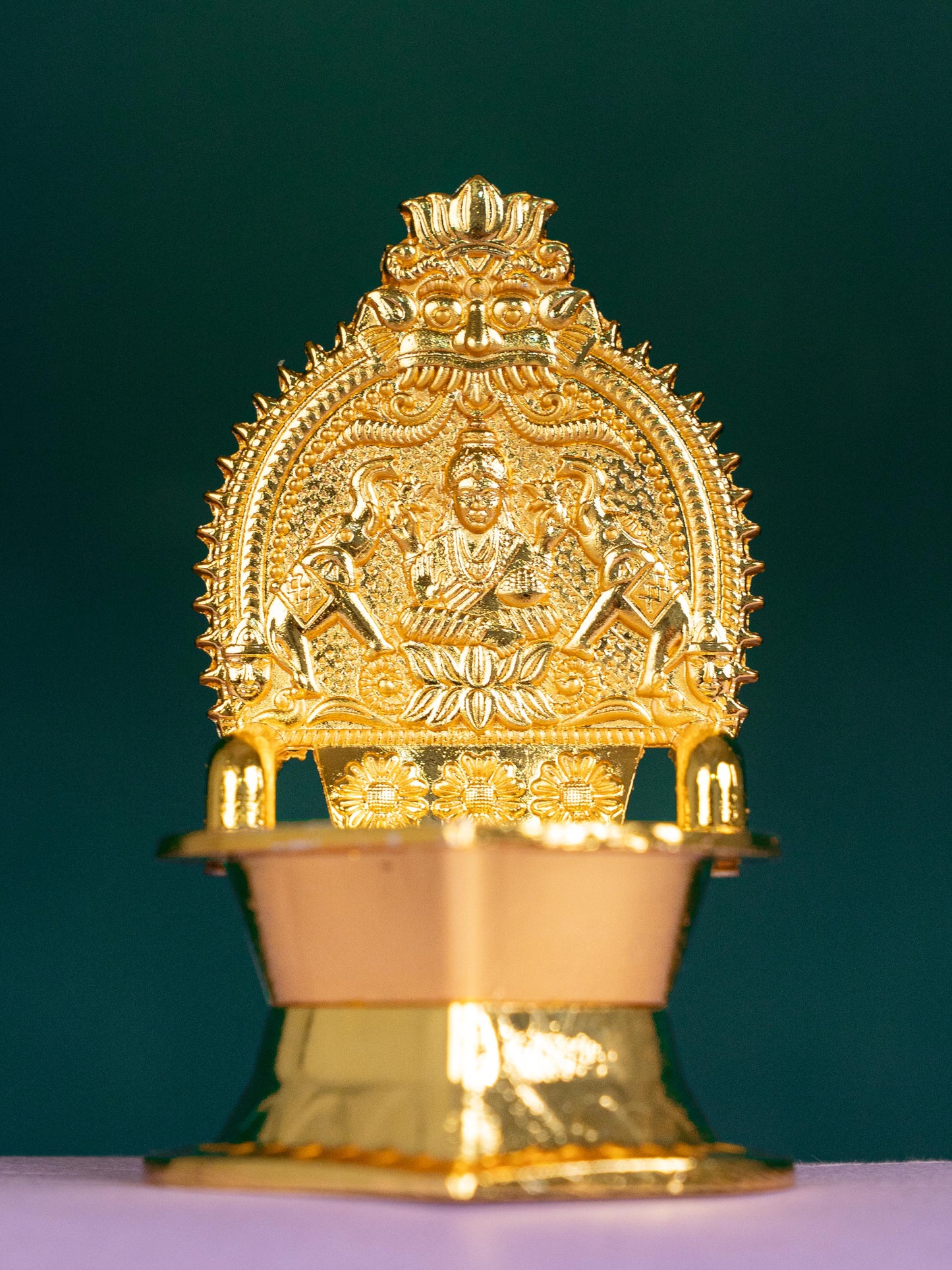 Zinc Alloy - Kamatchi Diya - Gold - 4 inch - WBG1798