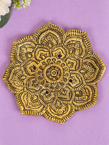 Zinc Alloy - Flower Agarbathi Stand - Gold - WBG1801-1