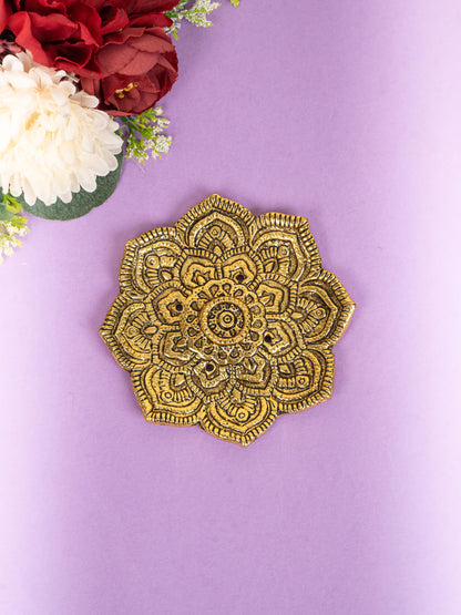 Zinc Alloy - Flower Agarbathi Stand - Gold - WBG1801-1