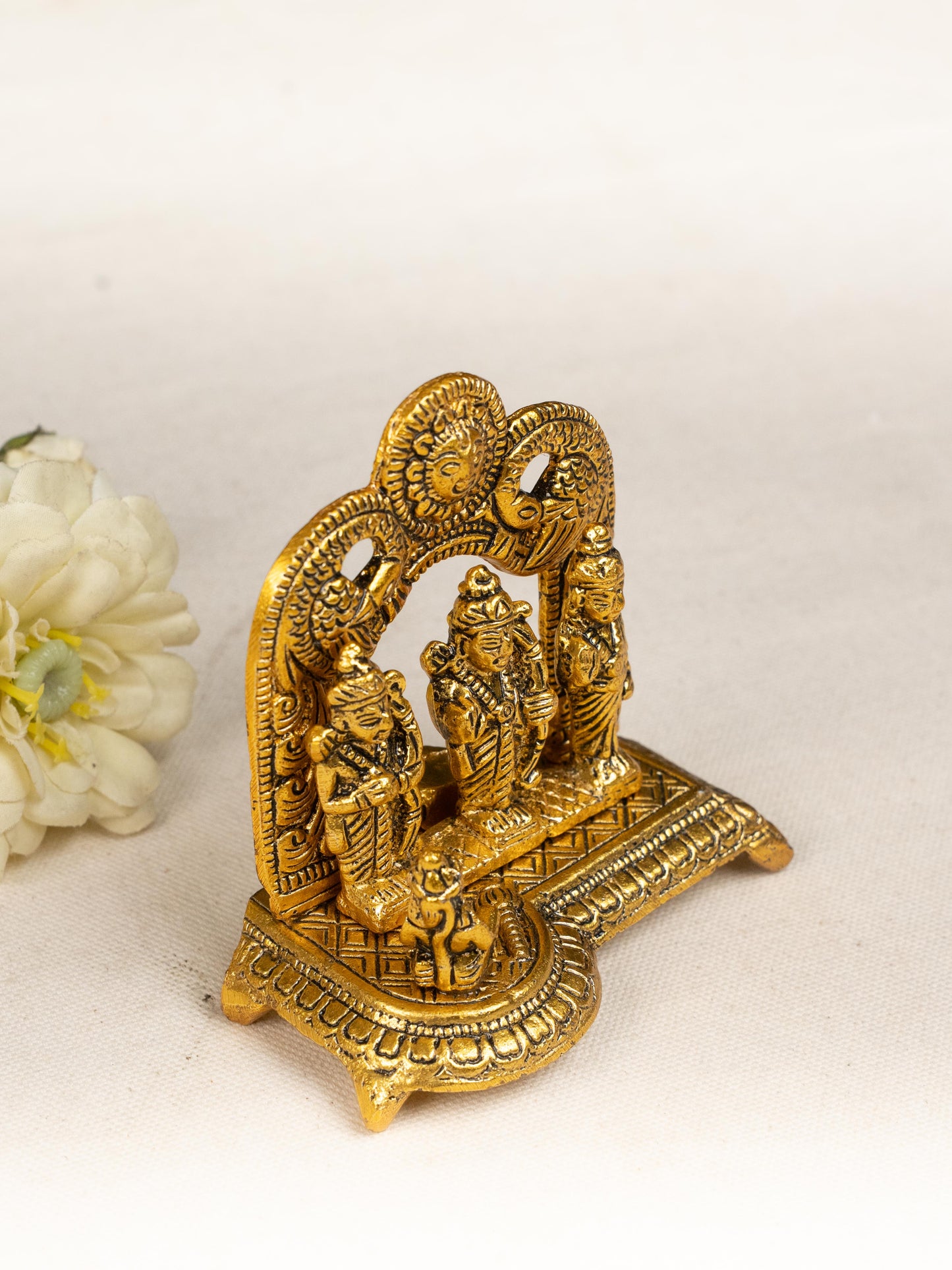 White Metal - Ram Darbar Idol - 4 inch - WBG1802