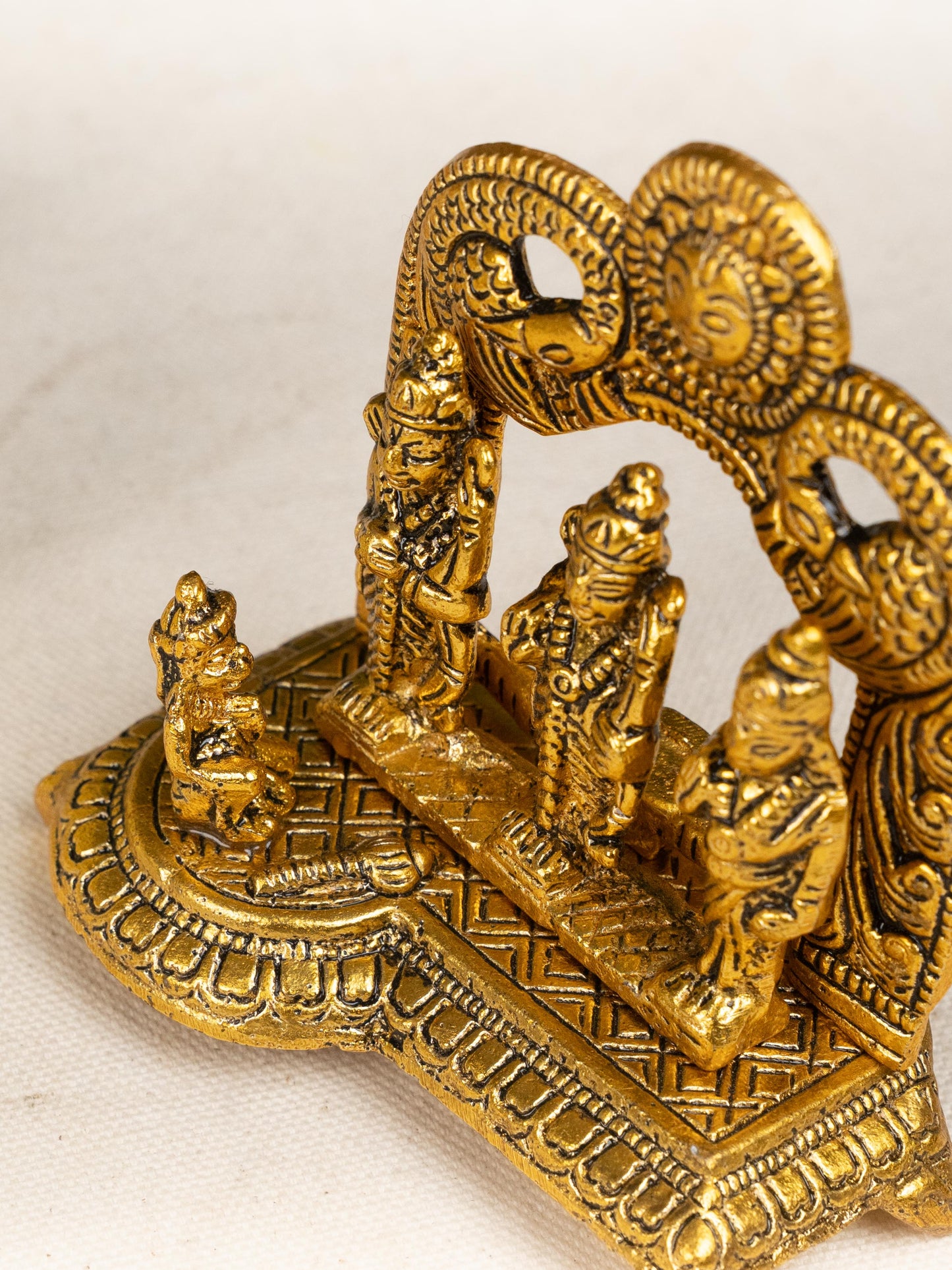 White Metal - Ram Darbar Idol - 4 inch - WBG1802