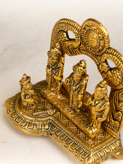 White Metal - Ram Darbar Idol - 4 inch - WBG1802