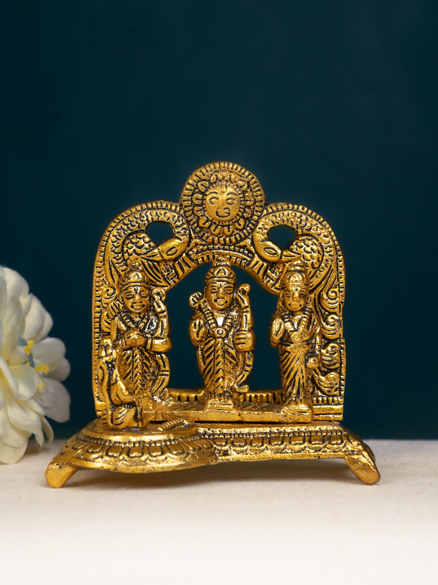 White Metal - Ram Darbar Idol - 4 inch - WBG1802