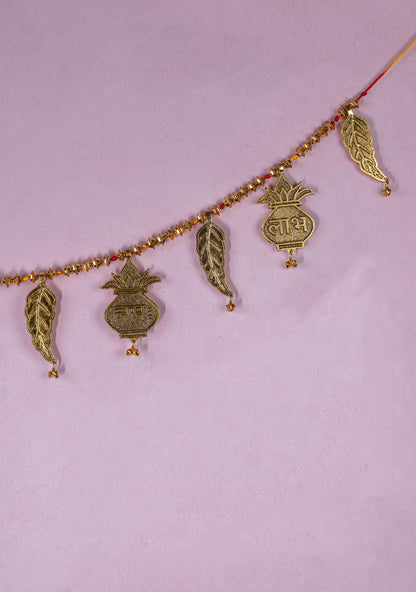 Decorative Thoran with Kalash - Gold - WBG1803-2