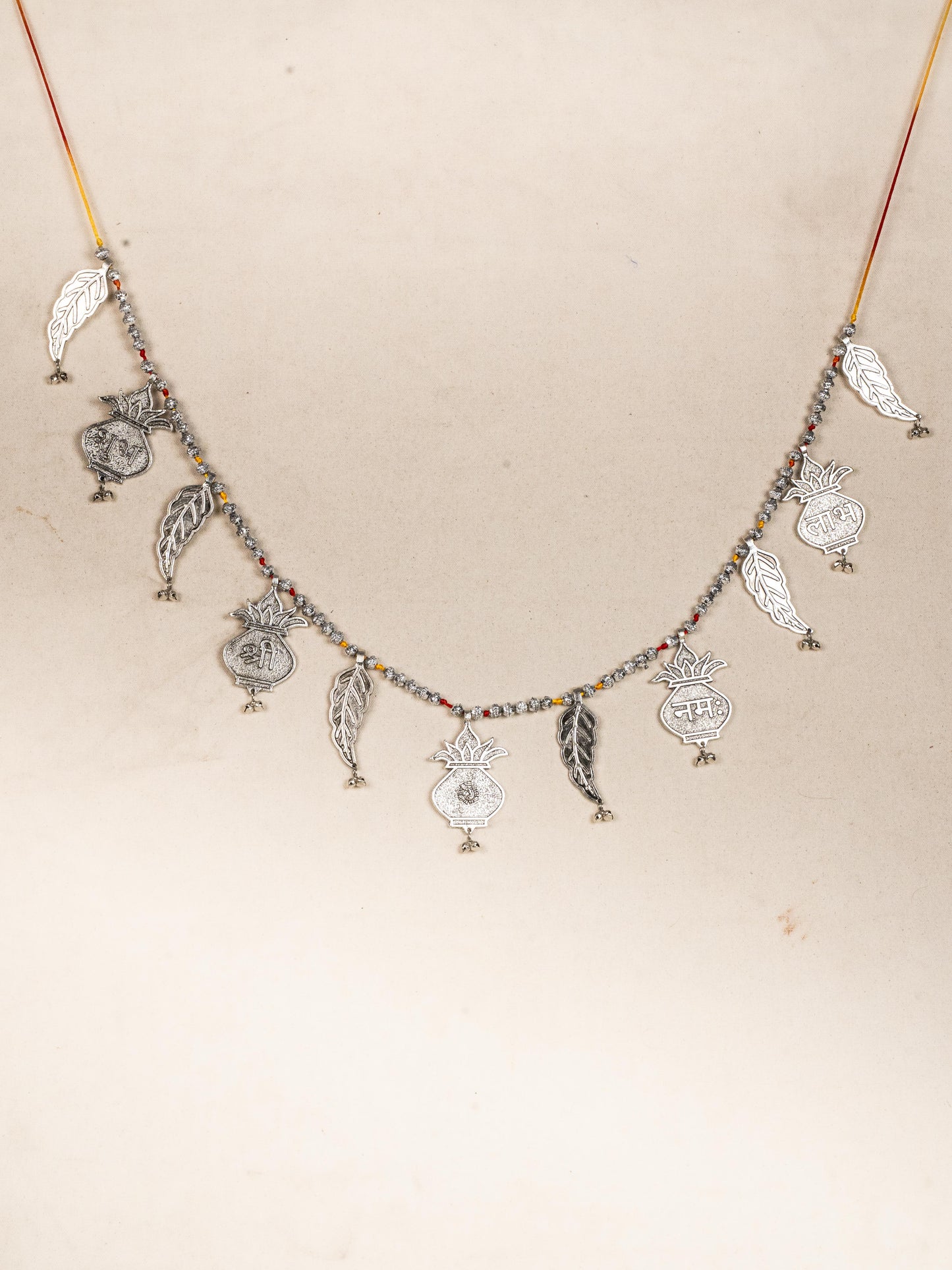 Decorative Thoran with Kalash - Silver - WBG1803-1