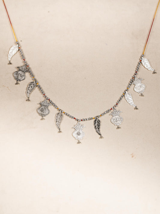 Decorative Thoran with Kalash - Silver - WBG1803-1