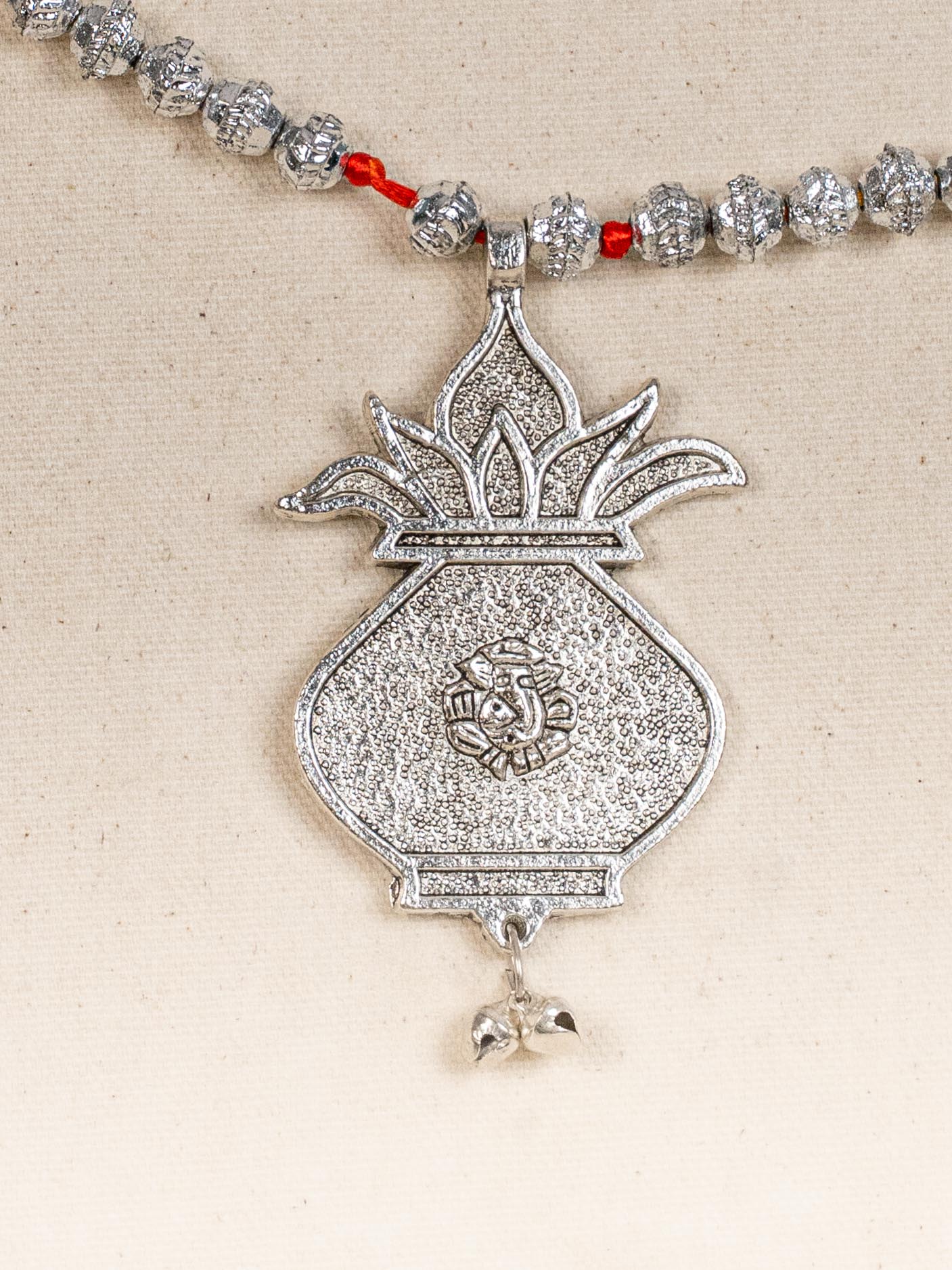 Decorative Thoran with Kalash - Silver - WBG1803-1