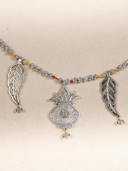 Decorative Thoran with Kalash - Silver - WBG1803-1