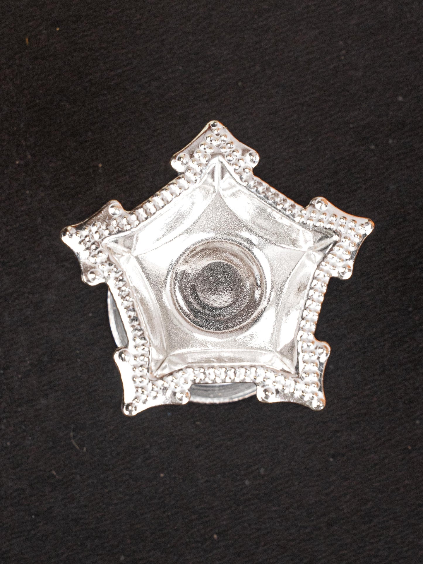 German Silver 5 Face Diya - 2 inch - WBG1812