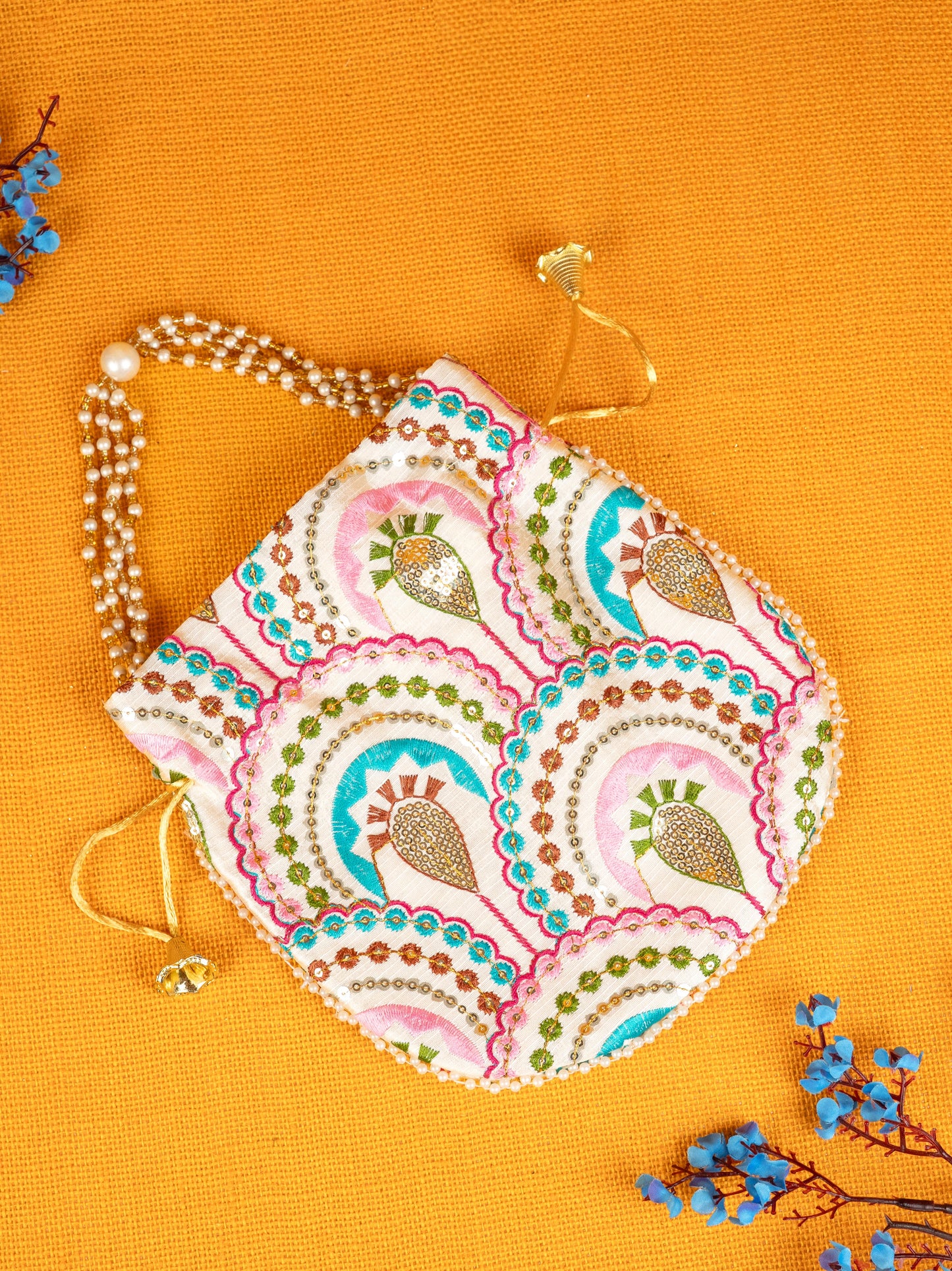 Potli Bag with Embroidery Deisgn - WBG1822