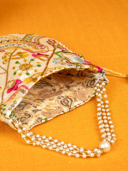 Potli Bag with Embroidery Deisgn - WBG1822