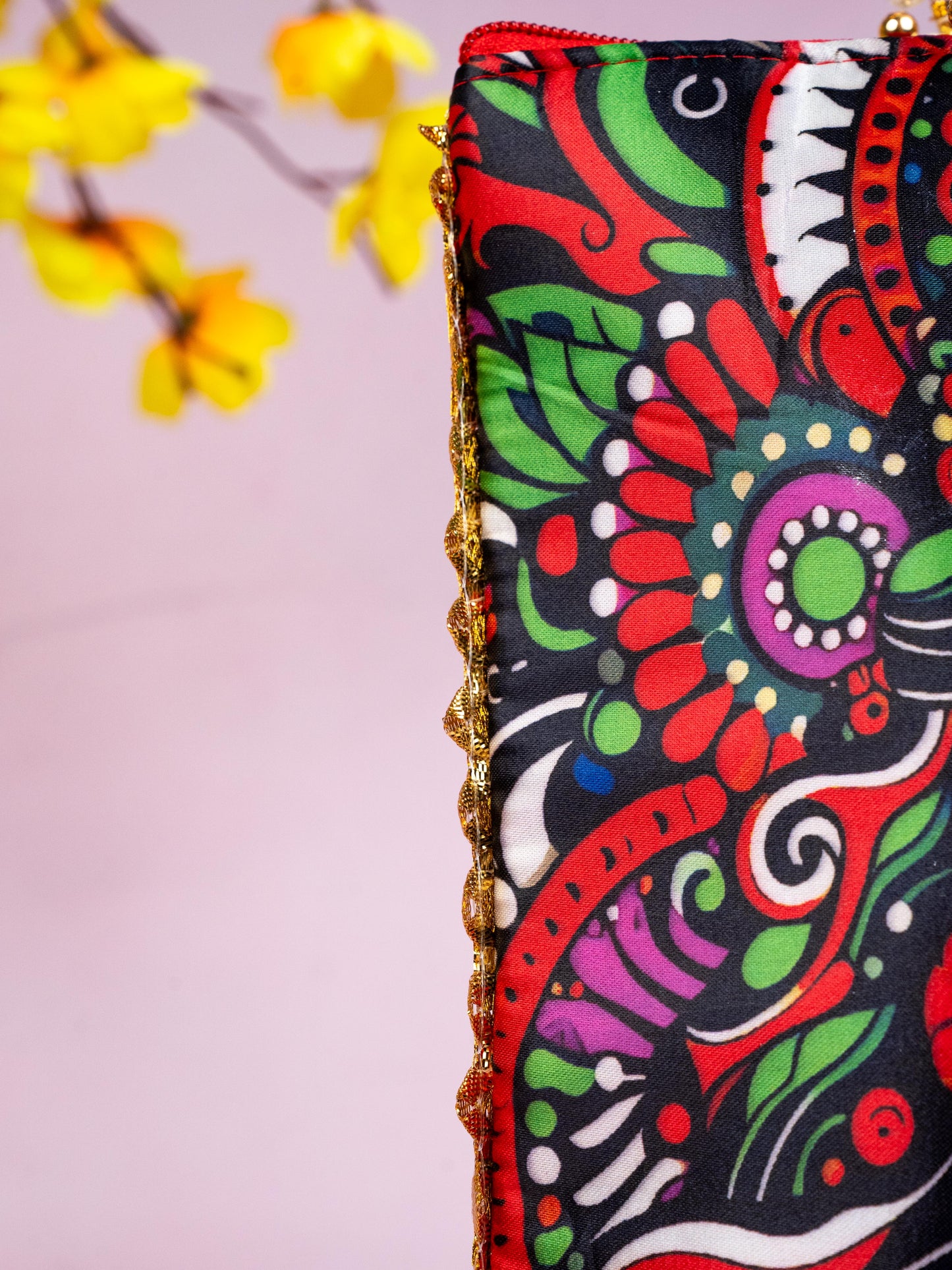 Multi Color - Durga Face Digital Printed Hand bags - WBG1828