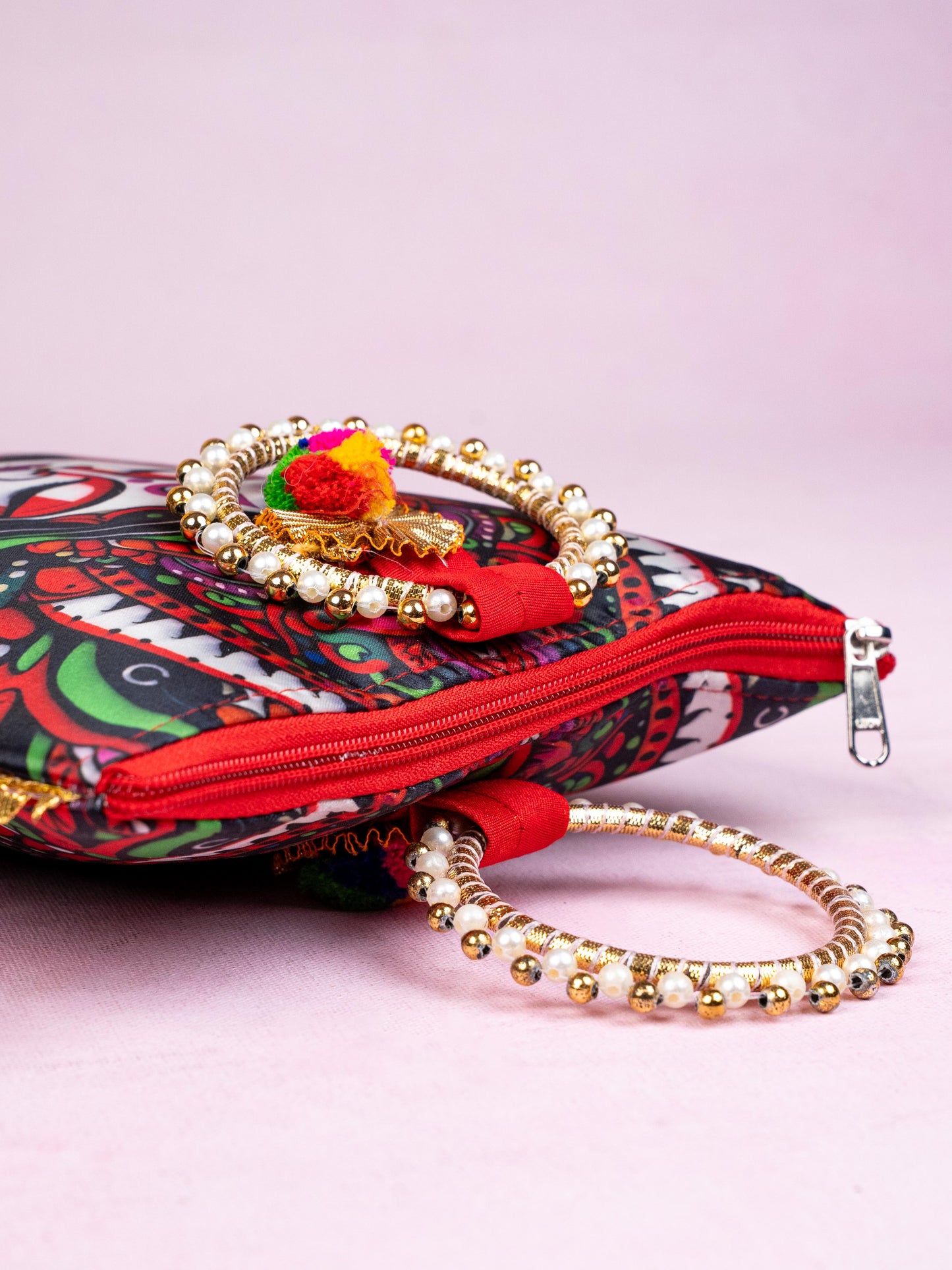 Multi Color - Durga Face Digital Printed Hand bags - WBG1828