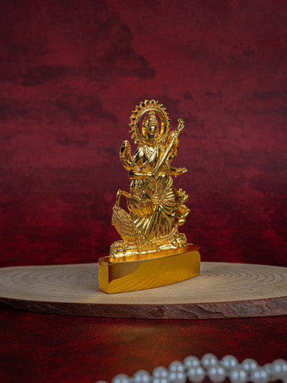 Saraswathi Murthi - Gold Finish - 4 inch - WBG1830-1