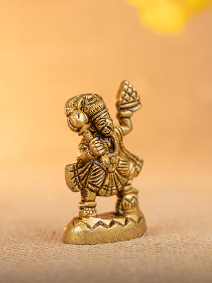 Brass Hanuman Idol - 2 inch - WBG1833