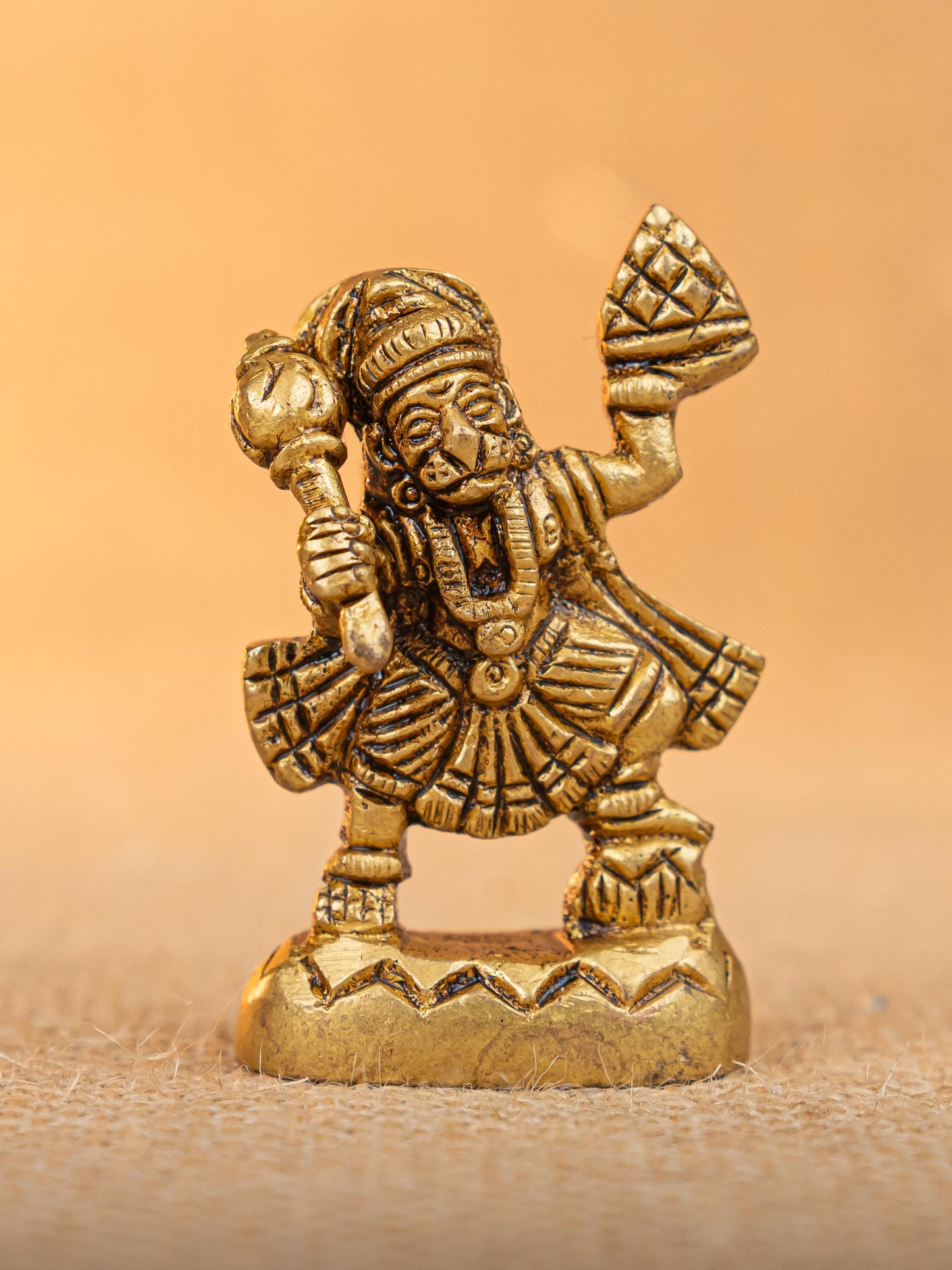 Brass Hanuman Idol - 2 inch - WBG1833