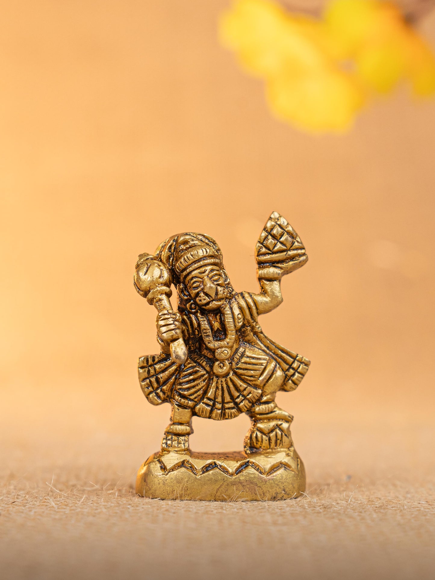 Brass Hanuman Idol - 2 inch - WBG1833