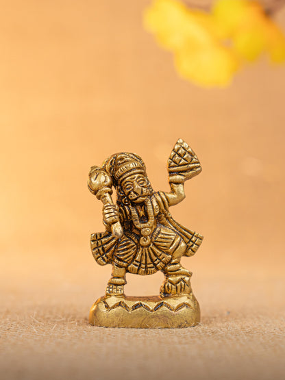 Brass Hanuman Idol - 2 inch - WBG1833