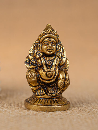Brass Kuberan Idol - 2 inch - WBG1836