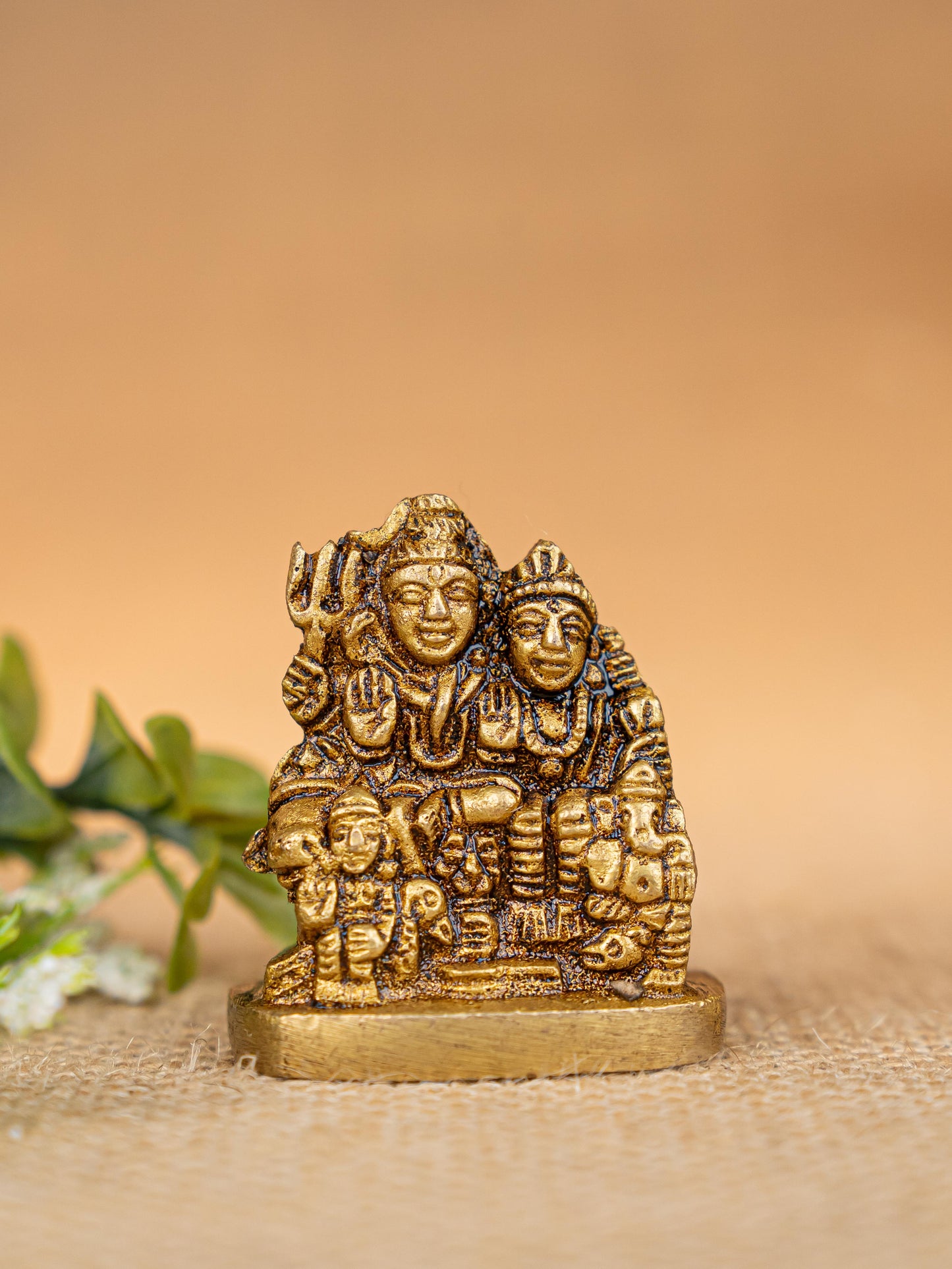 Brass Shiv Parivar Idol - 2 inch - WBG1837