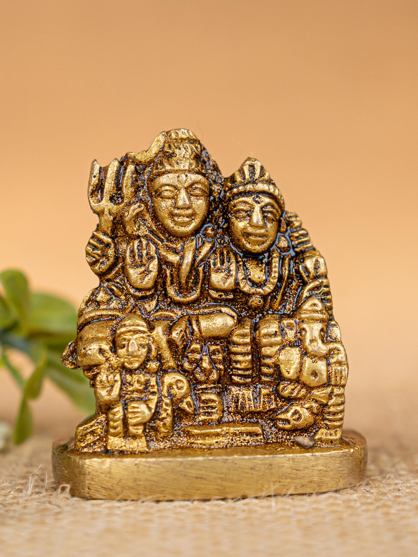 Brass Shiv Parivar Idol - 2 inch - WBG1837