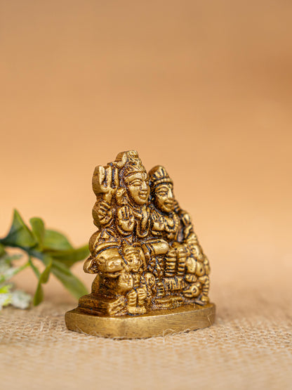 Brass Shiv Parivar Idol - 2 inch - WBG1837
