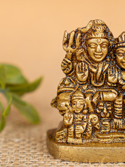 Brass Shiv Parivar Idol - 2 inch - WBG1837