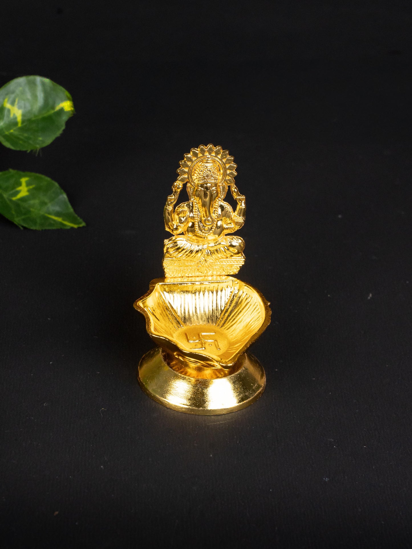 Zinc Alloy Ganesh Diya - WBG1839-2