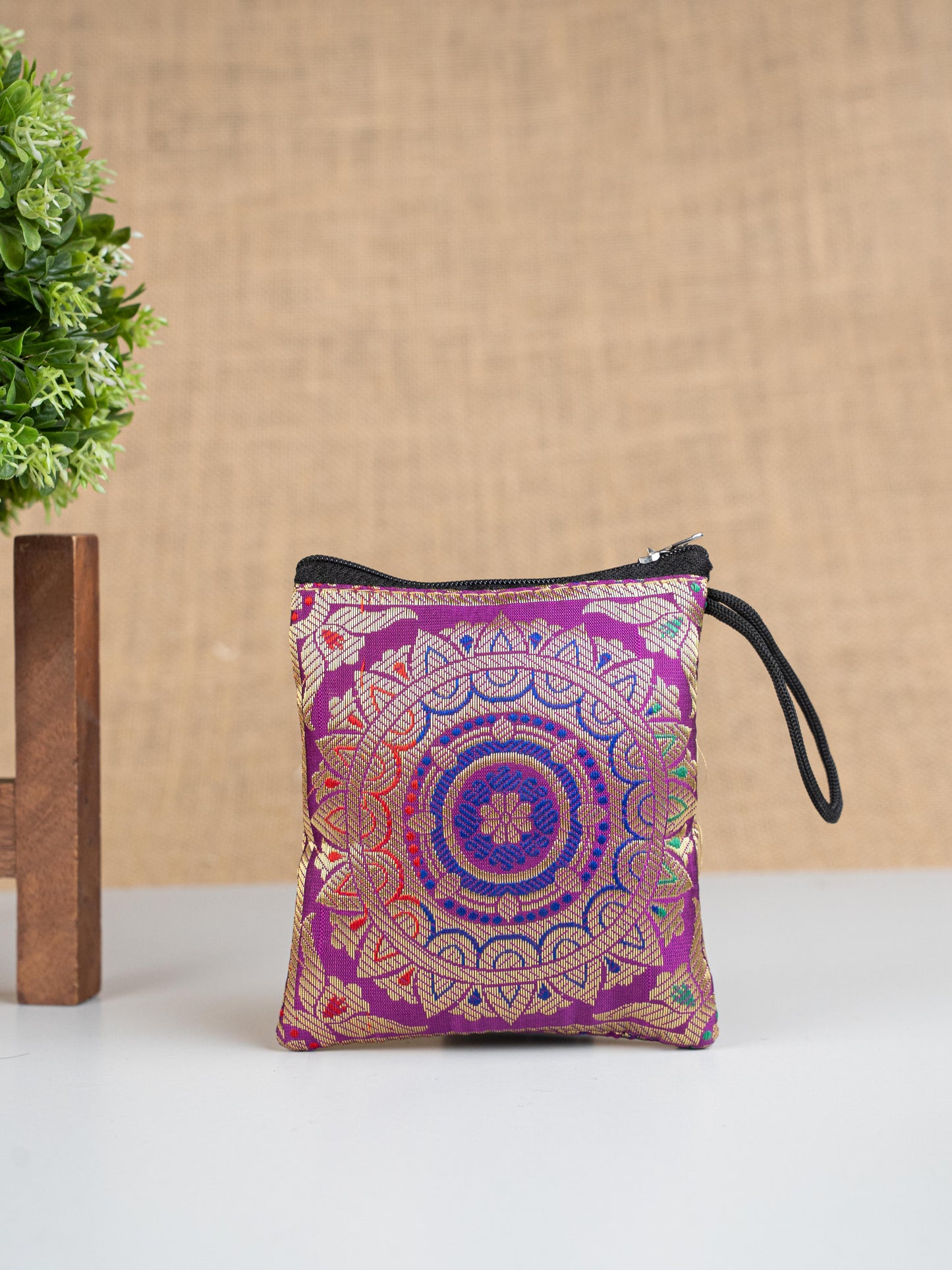 Banarasi Coin Purse - 5 inch - WBG1840