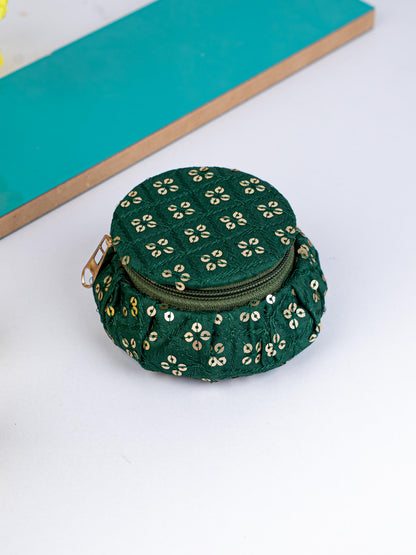 Round Embroidered Bangle Box - WBG1846