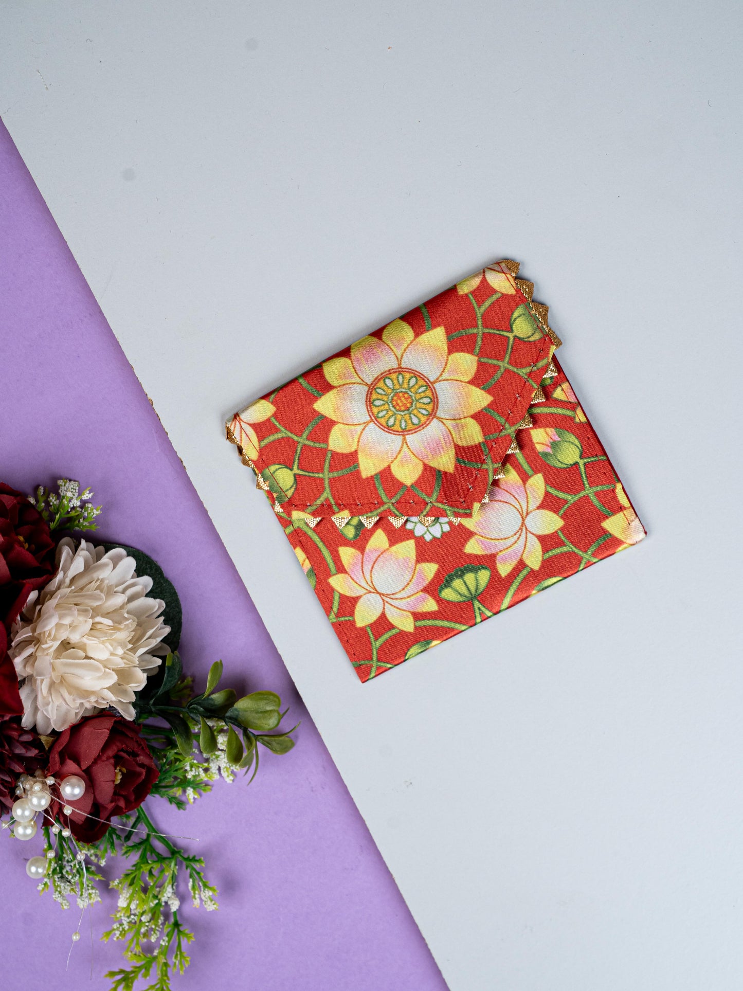 Pichwai Printed Coin Purse - 4 inch - WBG1857