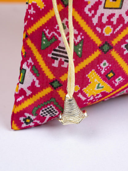 Patola Design String Bag - 8x11 inch - WBG1858