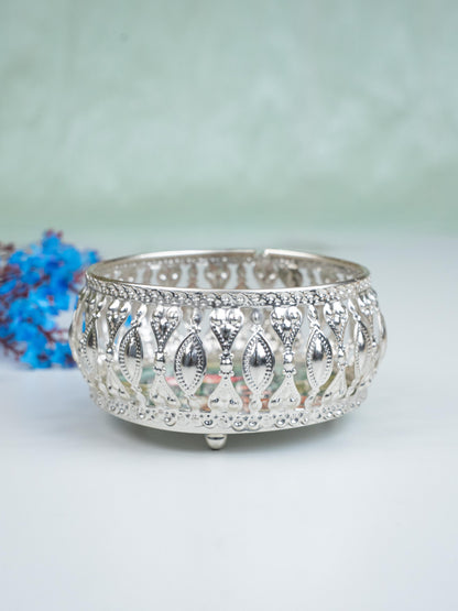 German Silver Bowl - Cow Design - 4 inch - WBG1862