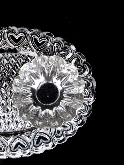 German Silver 2 Cup Kumkum Holder - WBG1863