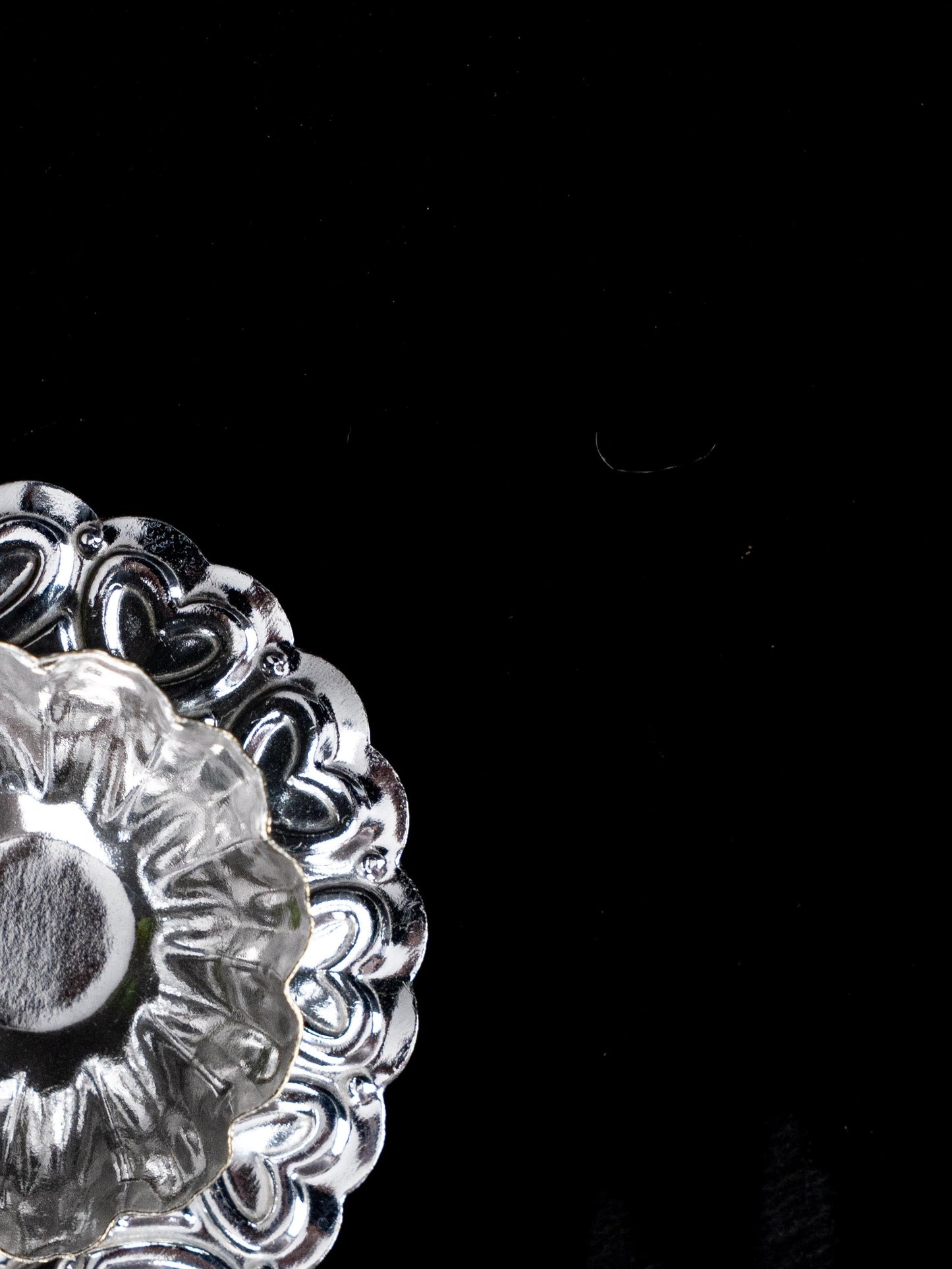 German Silver 2 Cup Kumkum Holder - WBG1863