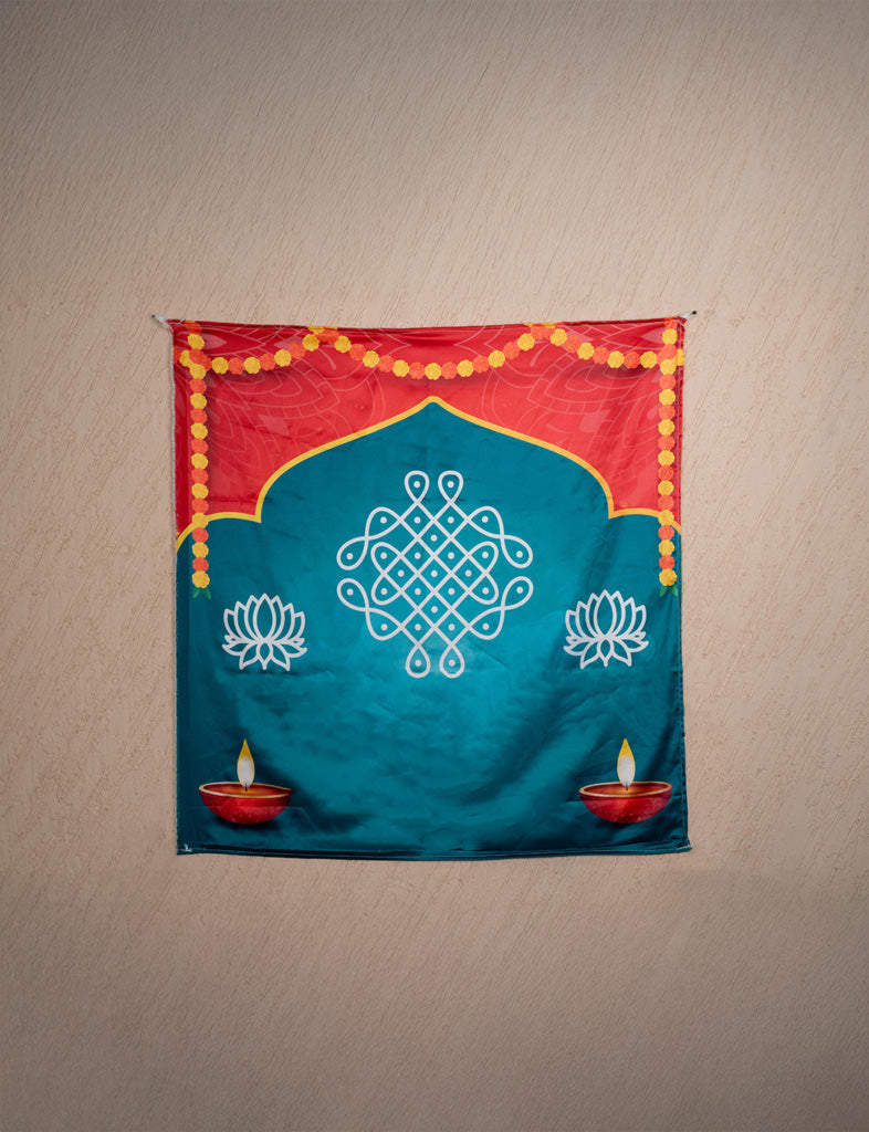 Back Drop Design - Kolam Prints - WBG1871