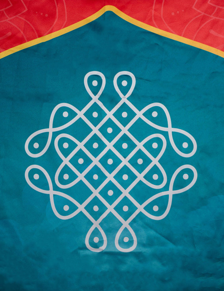 Back Drop Design - Kolam Prints - WBG1871