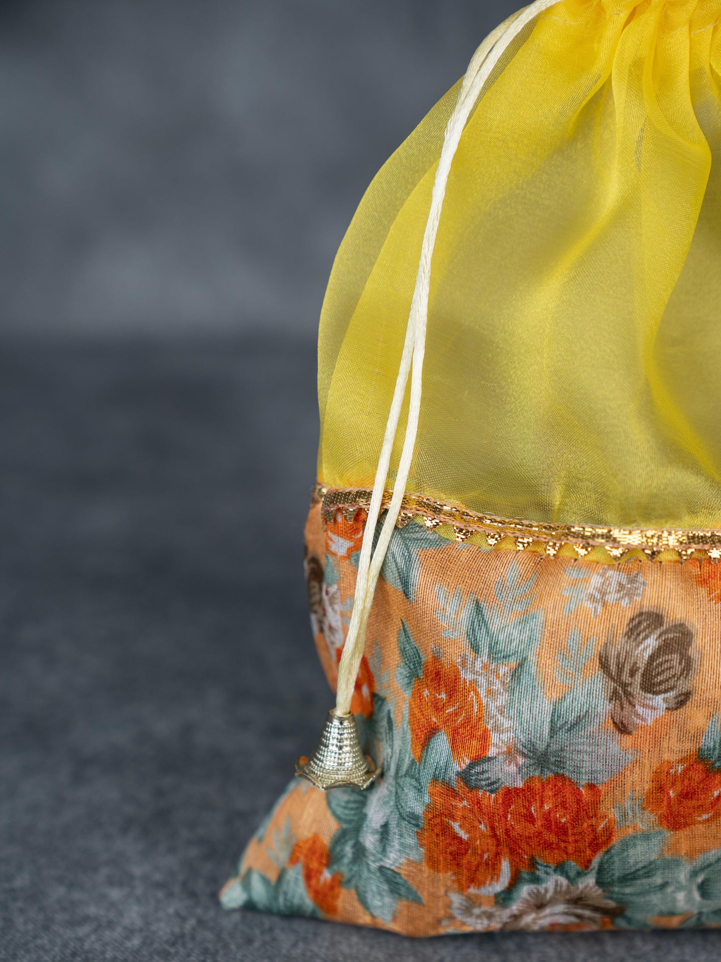 Floral String Bag - 11x7 Inch - WBG1877