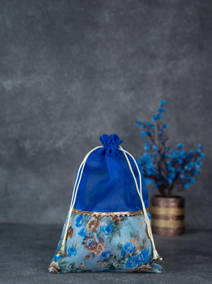 Floral String Bag - 11x7 Inch - WBG1877