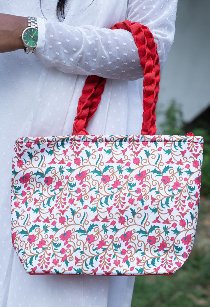 Printed Floral Handbag - 14 inch - WBG1881