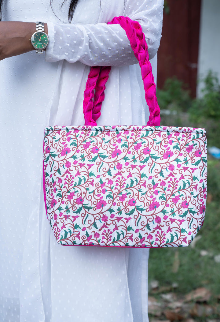 Printed Floral Handbag - 14 inch - WBG1881
