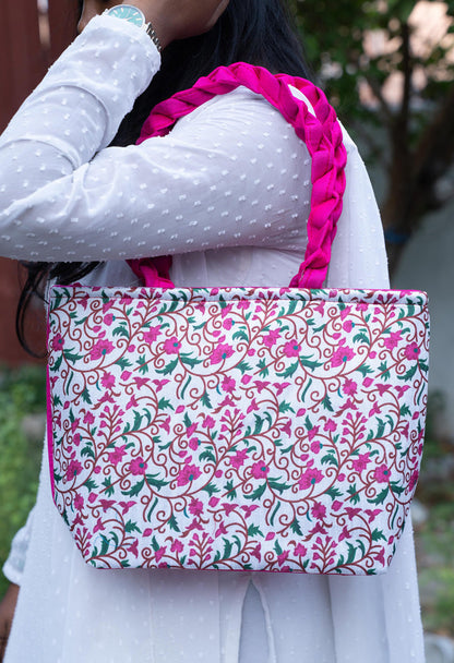 Printed Floral Handbag - 14 inch - WBG1881