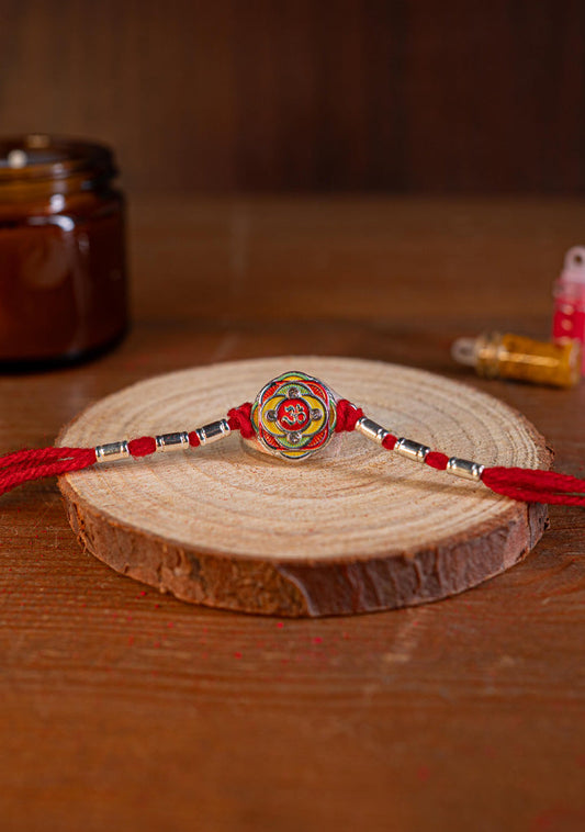 Designer Rakhi - Rope - OM Swastik - WBG1887-7