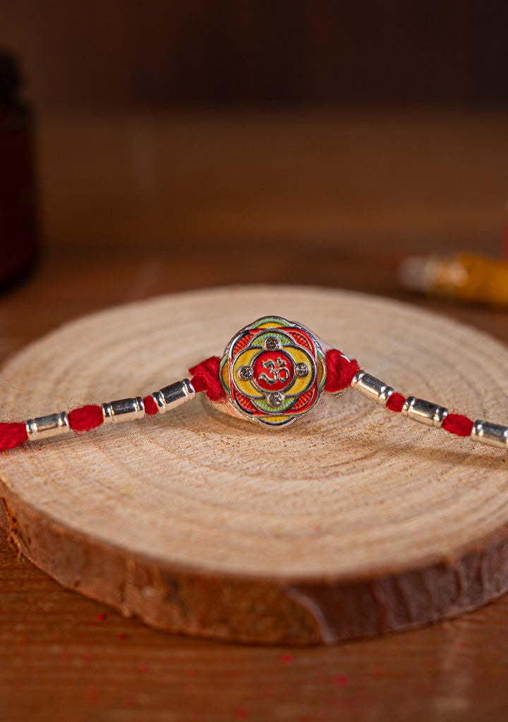 Designer Rakhi - Rope - OM Swastik - WBG1887-7