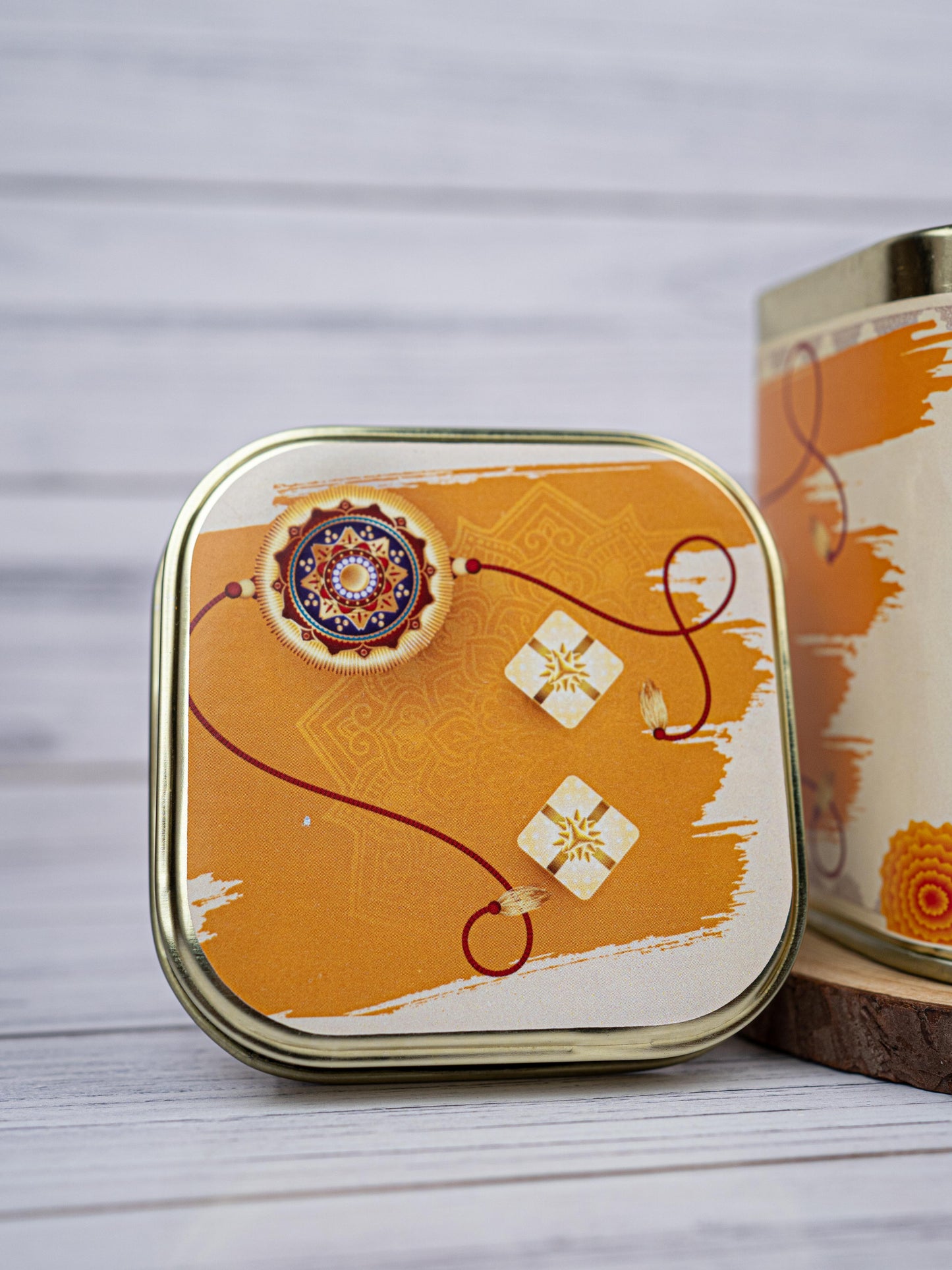 Printed Tin box - Raksha Bandhan Design - WBG1890