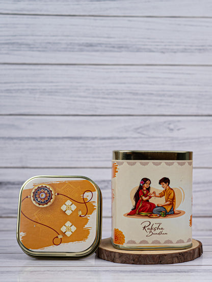 Printed Tin box - Raksha Bandhan Design - WBG1890