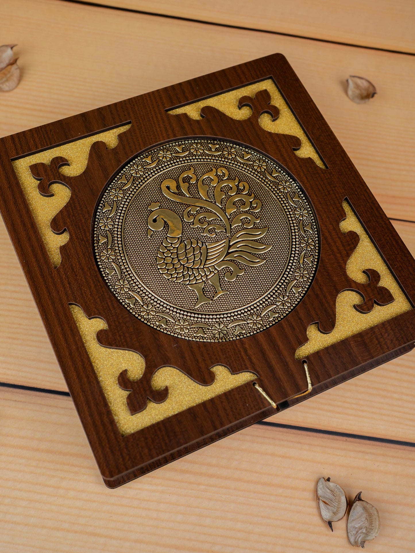 Brown Dry Fruit Box - Annapakshi Design - 8x8 inch - WBG1892-2