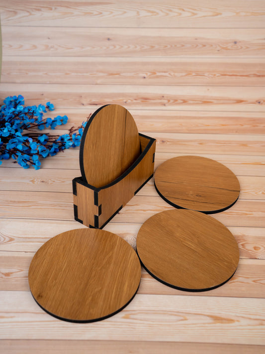Wooden Coaster Set - Set of 4 - WBG1897-1