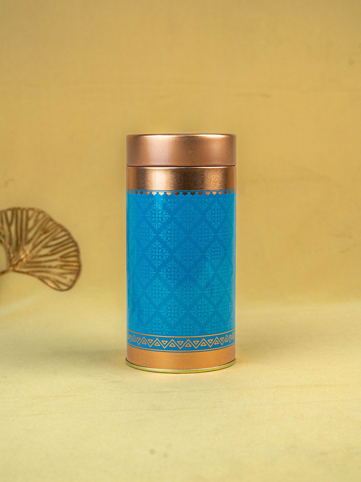 Floral Printed Tin Jar - WBG1901