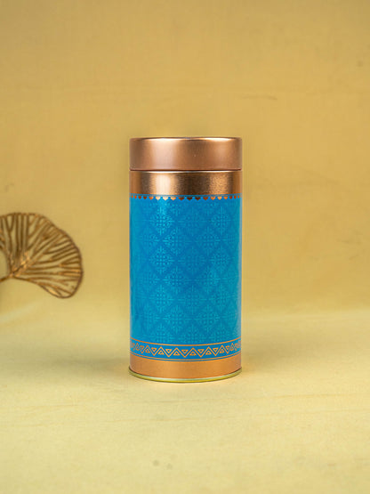 Floral Printed Tin Jar - WBG1901